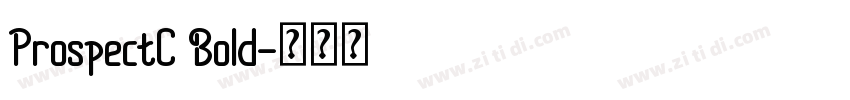 ProspectC Bold字体转换